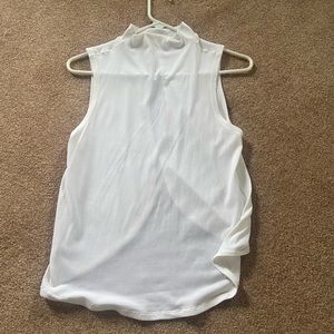 Mock neck tank with keyholes